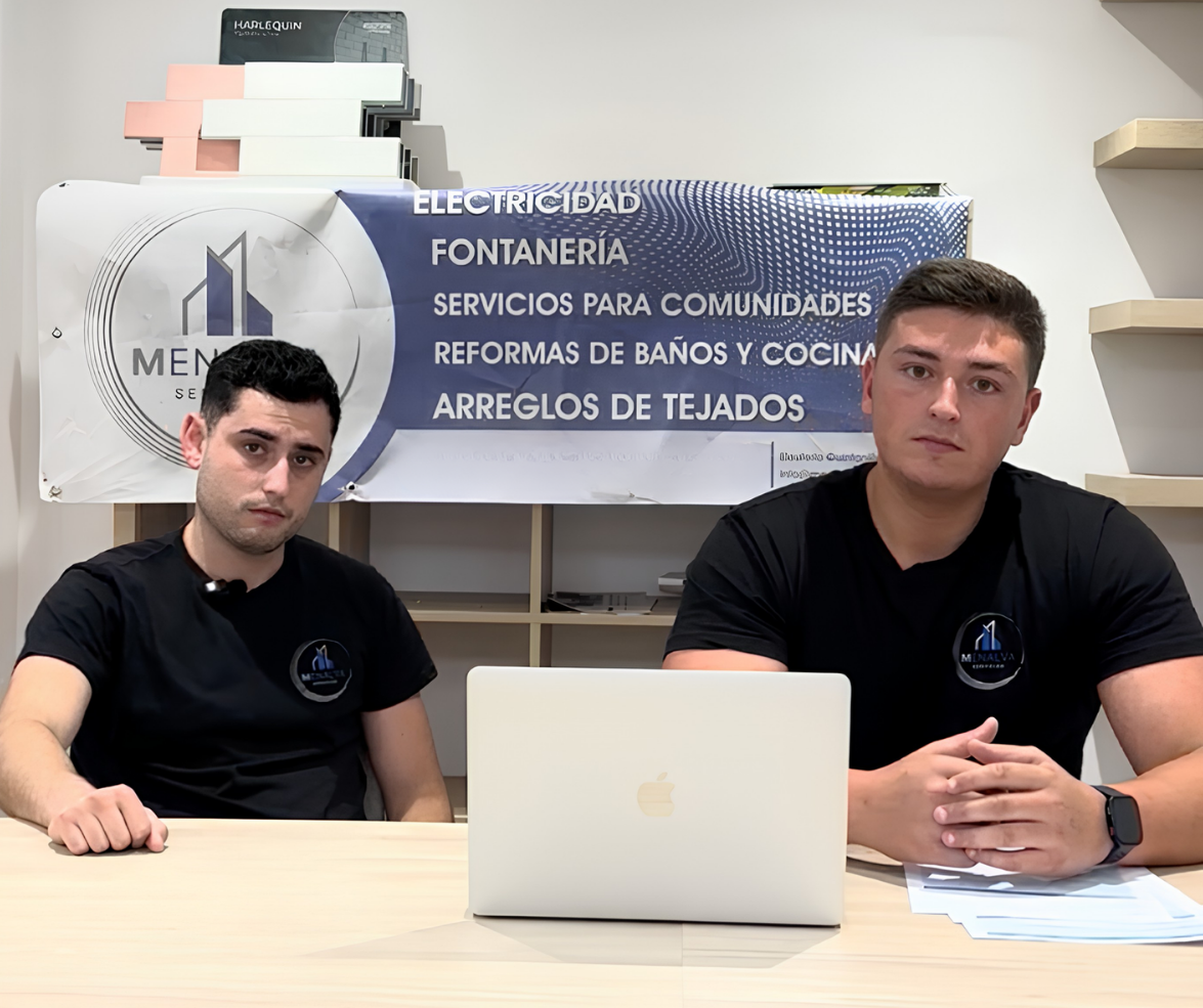 Adrián Menéndez y Alejandro Álvarez, fundadores de Menalva Servicios